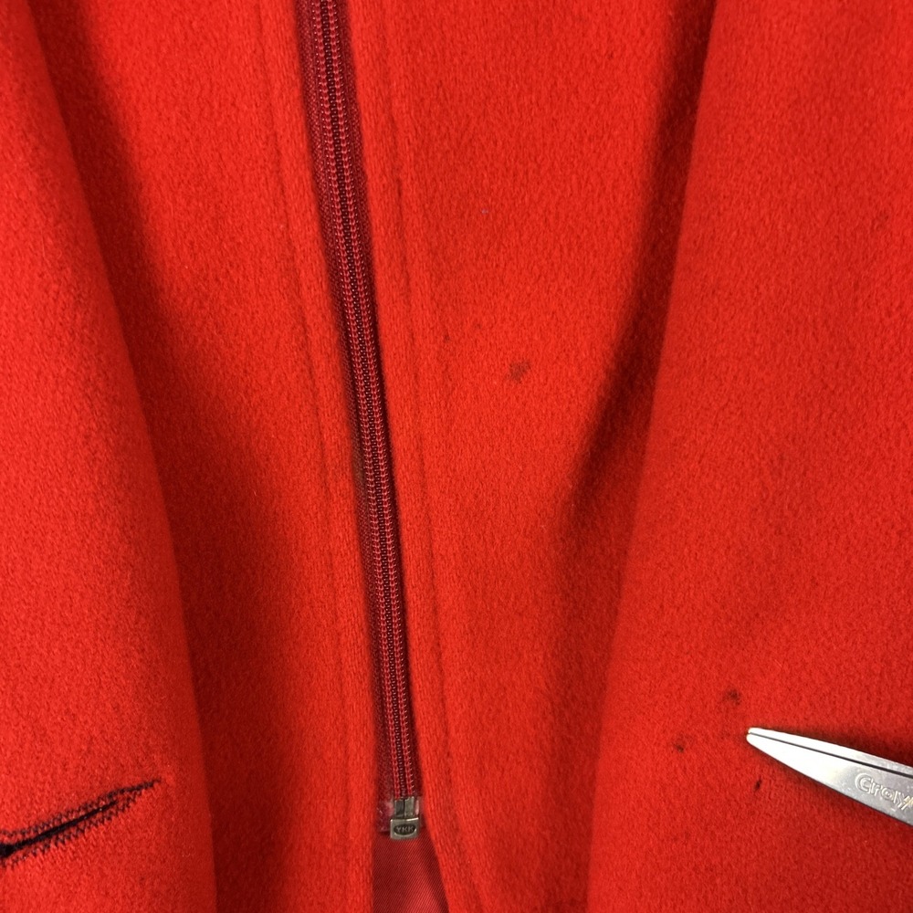 VTG Authentic Mackintosh Vestcoat Wool Size 8 Navy Wool‎ Button Up Hooded Coat - Picture 4 of 9